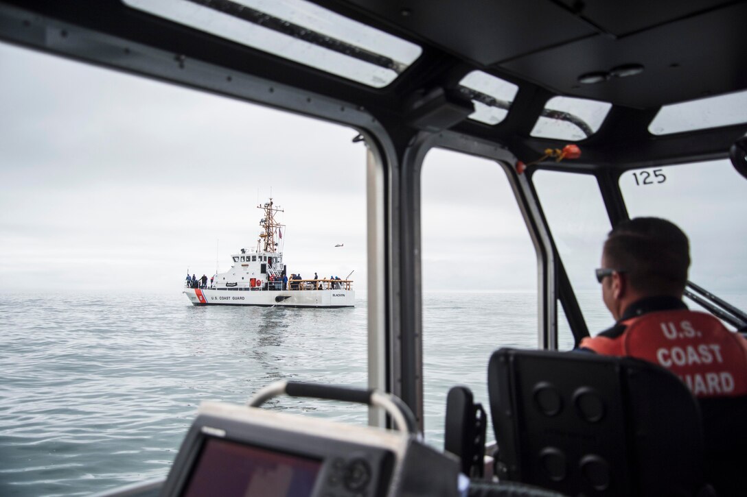 The Coast Guard and partner agencies conducted an ocean rescue demonstration near Ventura, Calif., April 18, 2017. Coast Guard photos by Petty Officer 3rd Class Andrea Anderson