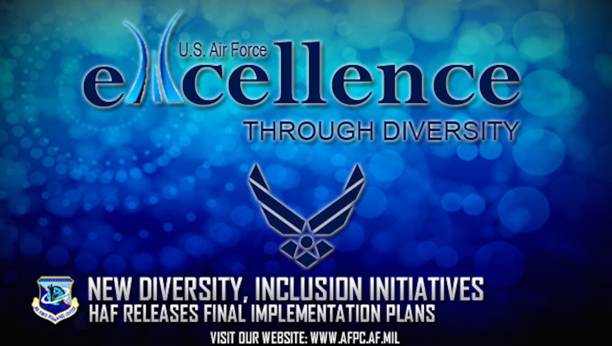 Air Force releases finalized Diversity & Inclusion implementation plans. (U.S. Air Force graphic by Staff Sgt. Alexx Pons)