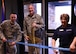 Airman 1st Class Anthony Mainiero, the newest Force Support Squadron Airman, Col. Jeff Van Dootingh, commander of the 911th Airlift Wing, and Lynn Charles, Community Activity Center manager, participate in a ribbon cutting ceremony at the Community Activity Center, April 7, 2017. The ceremony was held to commemorate the opening of a new deck at the CAC which will allow 911th AW members to eat and socialize outside. (U.S. Air Force photo by Tech. Sgt. Jon Hehnly)