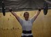 U.S. Air Force 1st Lt. Liai Meza, 455th Expeditionary Medical Group, lifts a barbell during a fitness competition April 22, 2017, at Bagram Airfield, Afghanistan. During the competition, participants performed a variety of exercises including deadlifts, sit-ups and power snatches. (U.S. Air Force photo by Staff Sgt. Benjamin Gonsier)