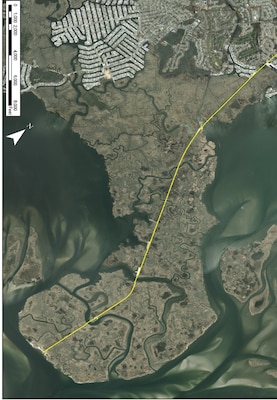 Aerial map of Great Bay Boulevard