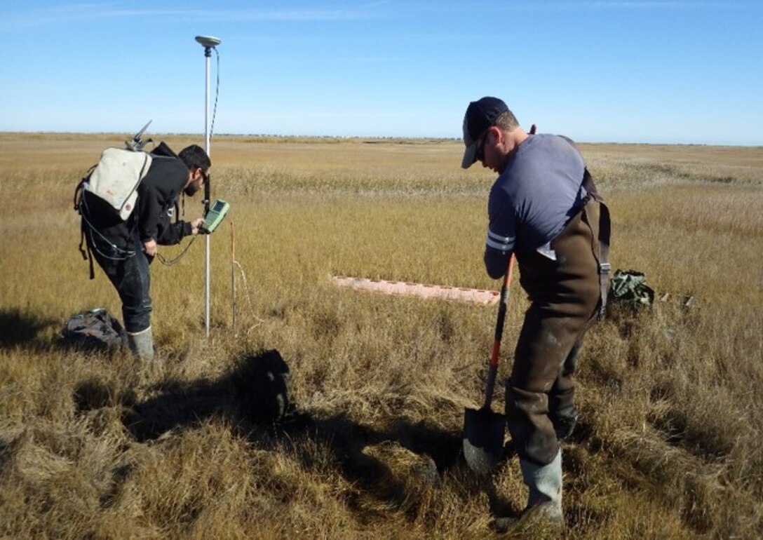 Conducting the field analysis and installing wave and water sensors 