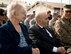 Bob and Ann Kirk, Holocaust survivors, attend the 86th Airlift Wing’s Holocaust Remembrance as honored guests at Ramstein Air Base, Germany, April 25, 2017. The 86th AW hosted the remembrance to honor the memory, culture and history of the estimated 11 million who were killed during the Holocaust. (U.S. Air Force photo by Senior Airman Elizabeth Baker)