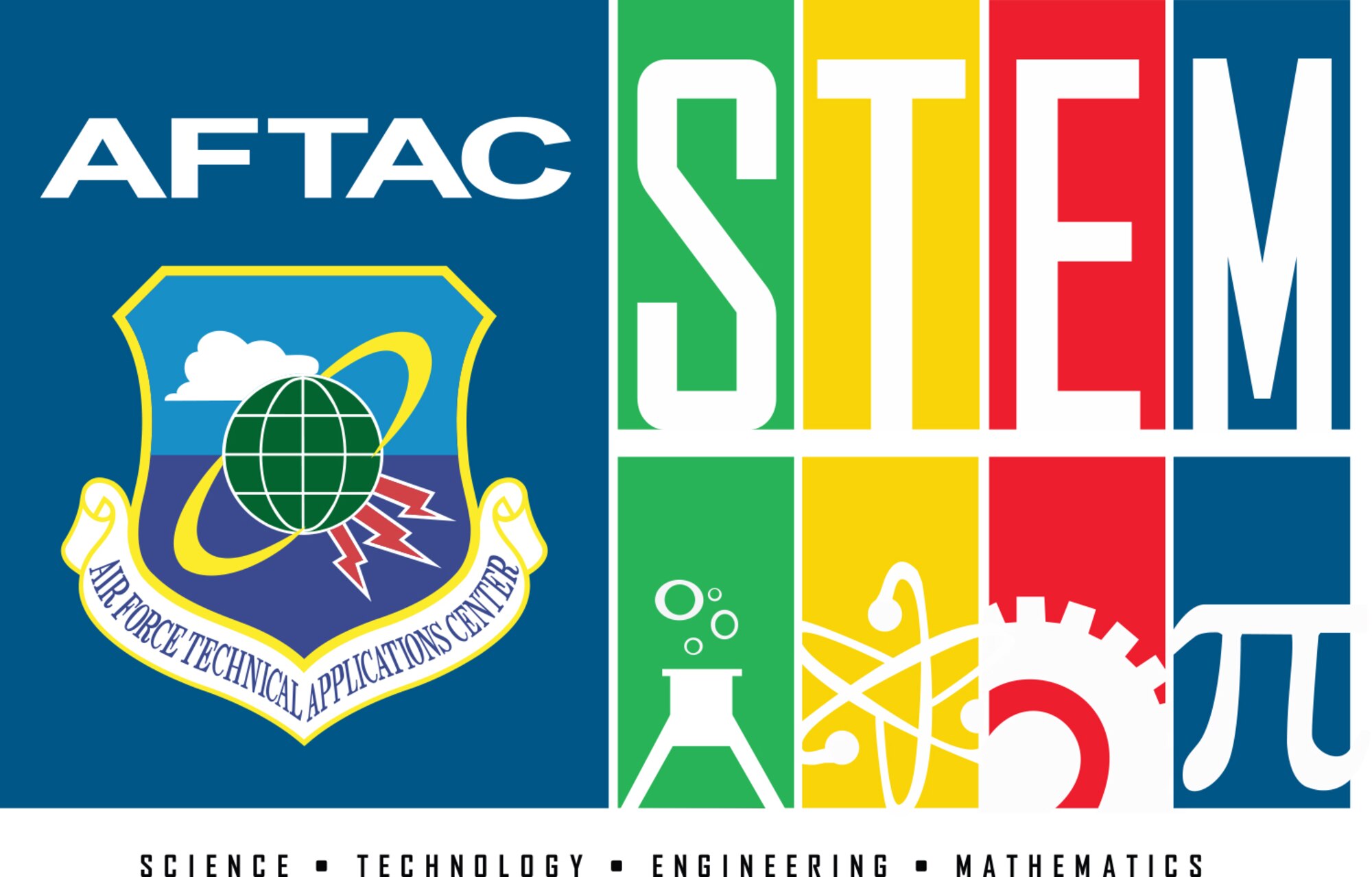 Graphic illustration of the Air Force Technical Applications Center’s STEM program.  