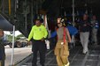 . Pfc. Nyheisha Velez, a firefighter assigned to the 266th Ordinance Company assists local and federal officials during the triage and transportation of critical patients to the medical tents during the Tropical Journey Exercise held at the Rafael Hernandez Airport in Aguadilla, April 24.