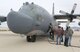 An MC-130H Combat Talon II and crew briefly visited the 309th Aerospace Maintenance and Regeneration Group from Hurlburt Field, Fla., opening its doors to 309th AMARG workers currently refurbishing C-130 outer wing sets for the MC-130H and AC-130 sustainment program at Robins AFB, Ga. (U.S. Air Force photo)