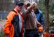 Dieter Hirsch, left, mayor of the town of Schwedelbach, and Uwe Klinck, a local national volunteer from Schwedelbach, decide which trees to clear from around a public barbecue pavilion in Schwedelbach, Germany, April 23, 2017. Airmen and local nationals teamed up to paint the pavilion, repair the roof and clears trees and brush away from the immediate area so that others may enjoy the facility. (U.S. Air Force photo by Senior Airman Elizabeth Baker)