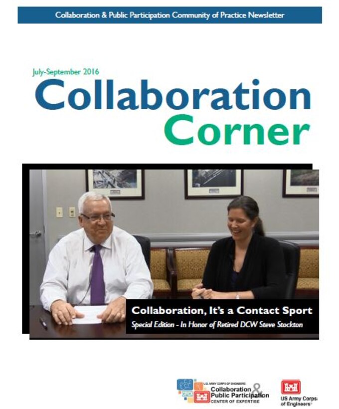 Collaboration Corner  Jul Sep 2016