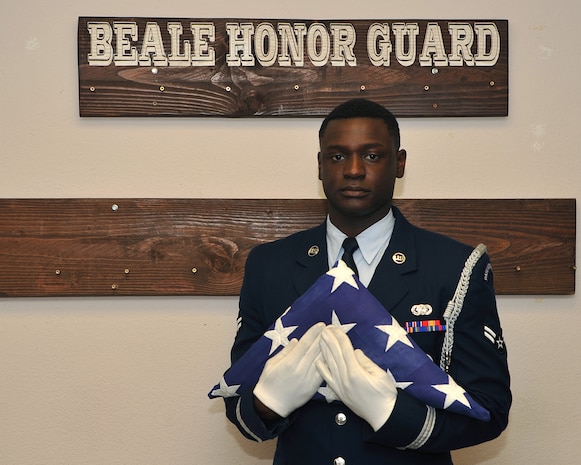 Airman 1st Class Henry Nelson, 9th Logistics Readiness Squadron fuels specialist, poses for a photo April 26, 2017, at Beale Air Force Base, California.