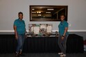 Dr. Marcia Stewart, Sexual Assault Prevention and Response Program Manager, and Carla Neal-Bush, SAPR Victim Advocate, host SAPR Bingo at the Columbus Club
April 26, 2017, Columbus Air Force Base, Mississippi. The SAPR office put on many events during the Sexual Assault Awareness Month including a 5K Run for Recovery, Strikeout Bowling and a Color Run.U.S. Air Force photo by Airman 1st Class Beaux Hebert)