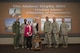 The Abilene Trophy is presented to the Wichita Metro Chamber of Commerce during a presentation at Scott Air Force Base, Illinois, April 28, 2017. The Abilene Trophy is awarded by the Abilene Chamber of Commerce’s Military Affairs Committee to the AMC community that is most supportive of its local Air Force Base. (U.S. Air Force photo by Staff Sgt. Clayton Lenhardt)