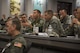 Col. John Klein, Jr., 60th Air Mobility Wing commander, asks a question during the 2017 Spring Phoenix Rally at Scott Air Force Base, Illinois, April 28. During Phoenix Rally, AMC leaders discussed a range of total force issues to include squadron revitalization, strengthening joint leaders and teams, pilot shortage, and the demand of mobility air force capability worldwide. (U.S. Air Force photo by Staff Sgt. Clayton Lenhardt)