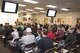 Chief Master Sgt. Carmen Madia, 904th Air Refueling Wing command chief, speaks to members of the Individual Ready Reserve attending an annual IRR muster at Beale Air Force Base, Calif. April 8, 2017. Madia told the IRR members about his career history and how he came back to the Reserve after a break-in-service. (U.S. Air Force photo by Staff Sgt. Brenda Davis)