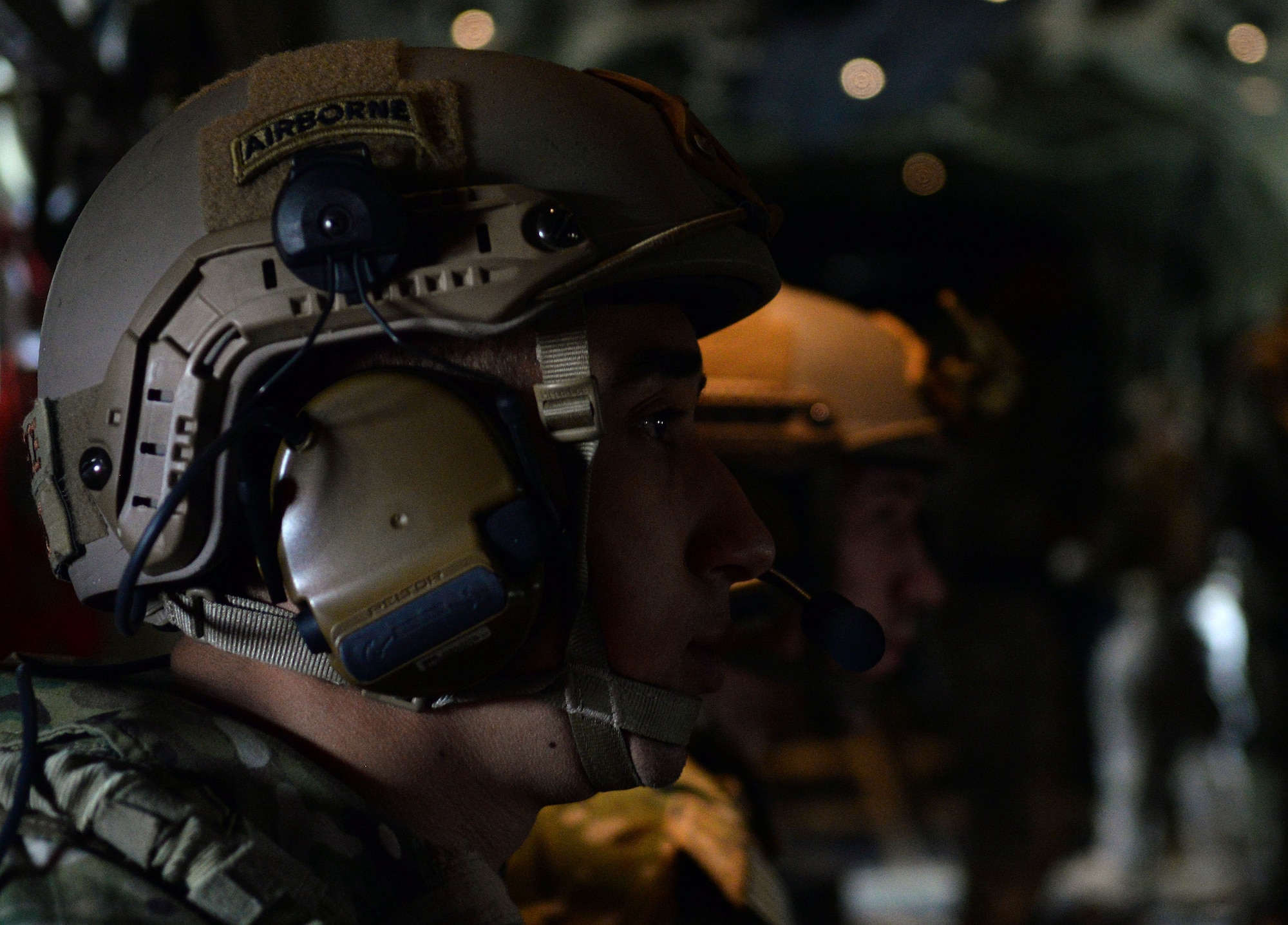 Two U.S. Air Force 352d Special Operations Squadron Deployed Aircraft Ground Response Element, or DAGRE, team members prepare for a Forward Arming and Refueling Point exercise July 26, 2017, on RAF Mildenhall, England. The DAGRE provides security for Air Force Special Operations aircraft transiting airfields where security is limited. (U.S. Air Force photo by Airman 1st Class Luke Milano)