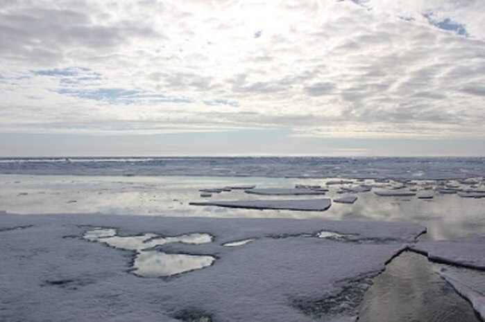 The first ice of our summer expedition! 