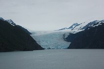 A view of the Holgate Arm Glacier. 