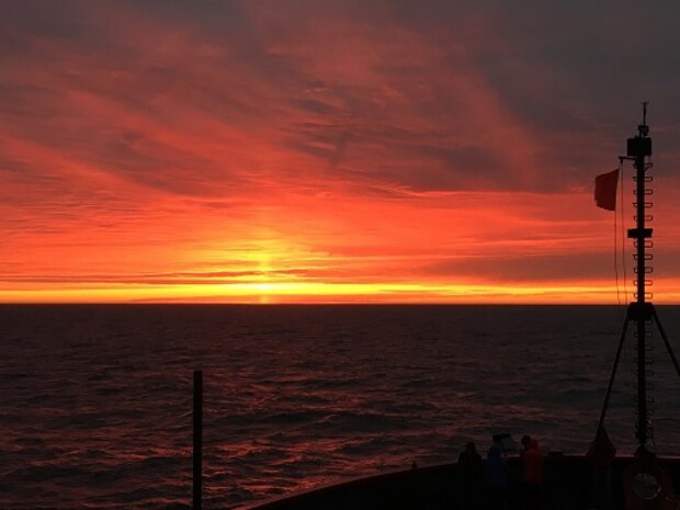 A beautiful Arctic sunset from the past week.