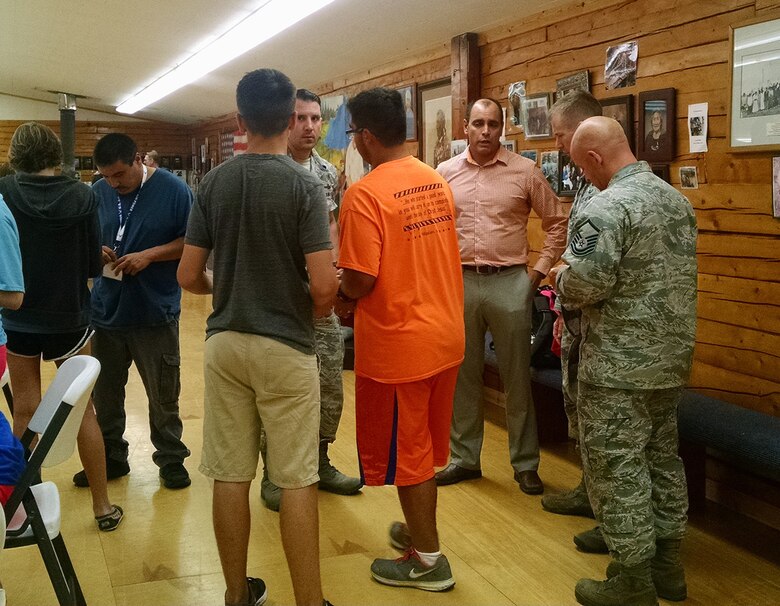 EIELSON AIR FORCE BASE, Alaska — Personnel from Clear Air Force Station, Alaska, and Peterson Air Force Base, Colorado, were guests of the Nenana Native Council at the Nenana Community Safety-Village Pride event, July 13, 2017. Members from the Council, the Alaska Air National Guard, and USAF had met the day before at Clear, where Council members were the guests for a tribal relations meeting. (Courtesy photo by Pamela Miller)