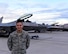 U.S. Air Force Tech. Sgt. Ryan Potmeyer, 325th Aircraft Maintenance Squadron crew chief, stands in front of 95th Fighter Squadron F-22s at Nellis Air Force Base, Nev., July 24, 2017. Potmeyer, and other maintenance professionals like him, came from Tyndall Air Force Base, Fla., to assist in exercise Red Flag 17-3. (U.S. Air Force photo by Senior Airman Cody R. Miller/Released)