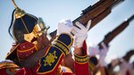 The Mongolian Armed Forces Honor Guard preforms during the opening ceremony of Exercise Khaan Quest 2017 at Five Hills Training Area, Mongolia, July 23, 2017. Khaan Quest 2017 is a Mongolian-hosted, combined, joint training exercise designed to strengthen the capabilities of the U.S., Mongolia and other partner nations in international peacekeeping operations. 