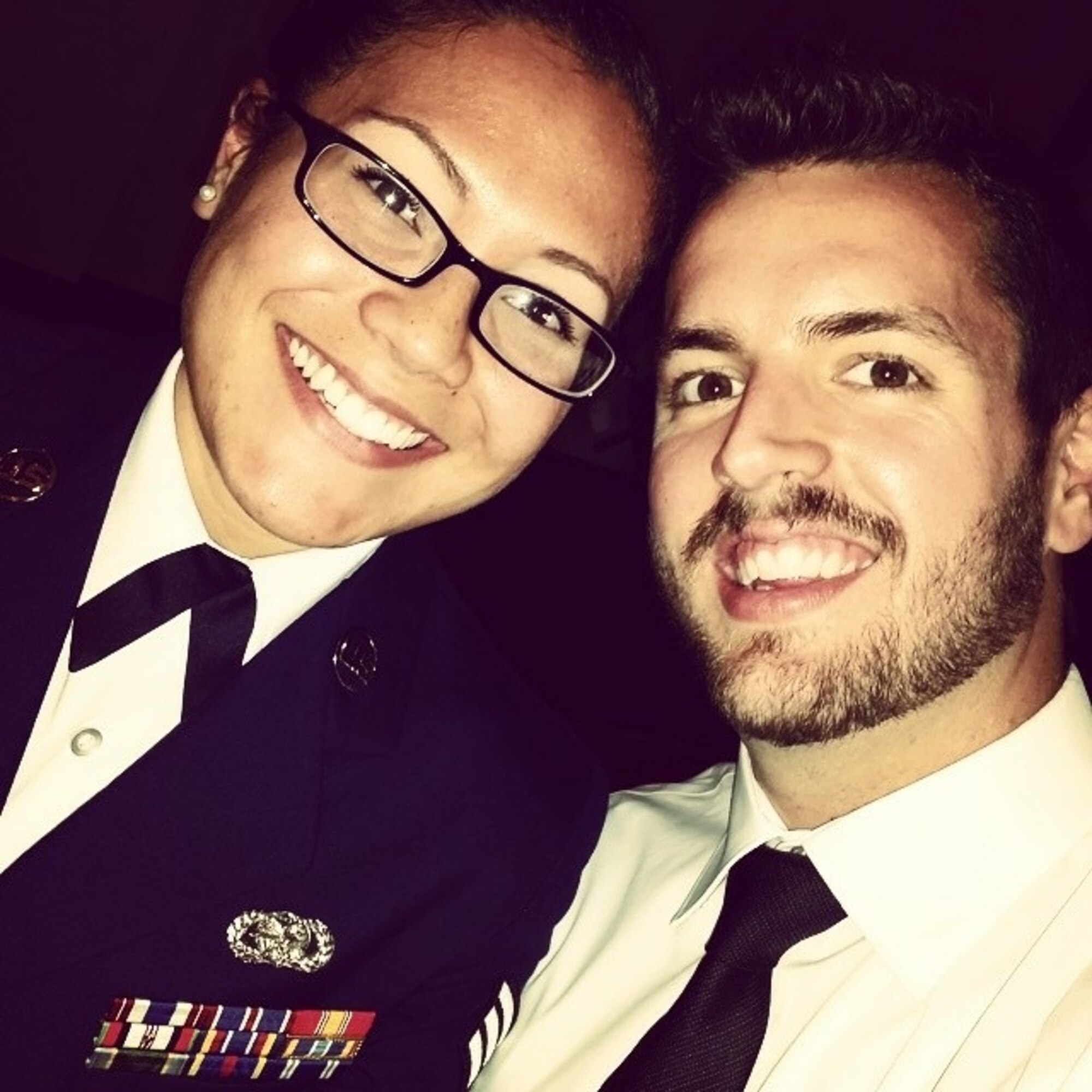 Deceased U.S. Air Force Senior Airman Leanne Locascio, poses for a photo with her husband Remy Locascio, a local Abilene realtor, at Dyess Air Force Base, Texas. Leanne died after she crashed her motorcycle in Merkel, Texas in June 2015. Remy now tells his story to other Airmen about how his inner strength and resiliency was a necessity in order to get him through his long-term depression due to losing his wife in the accident. (Courtesy photo)