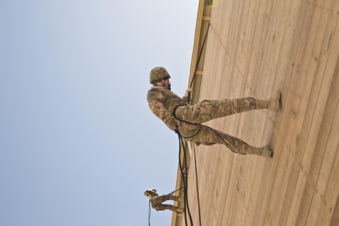 316th ESC rappels into Professional Development