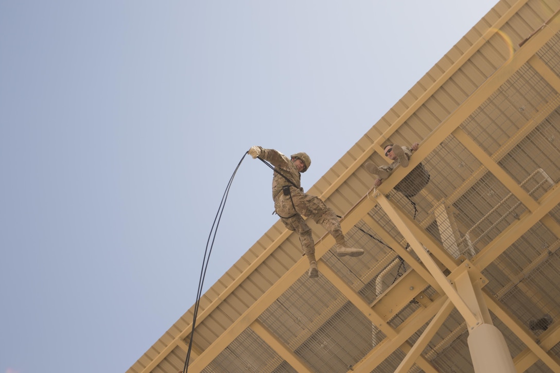 316th ESC rappels into Professional Development