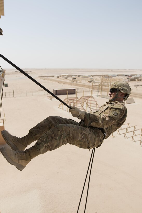 316th ESC rappels into Professional Development