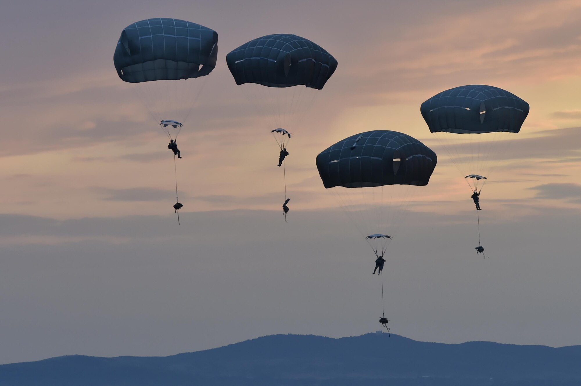 U.S. Army paratroopers with the 173rd Airborne Brigade conduct a Joint Forcible Entry exercise onto Bezmer Air Base, Bulgaria.