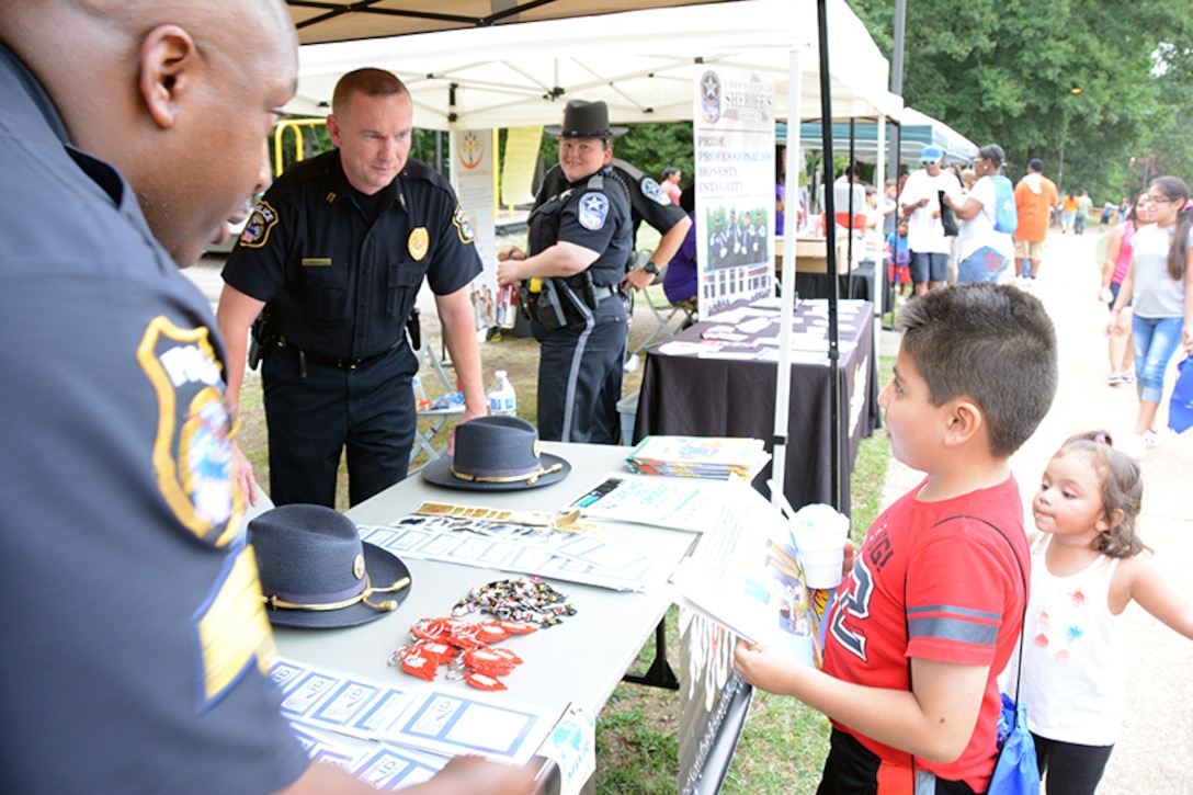 DLA police talk about safety to children