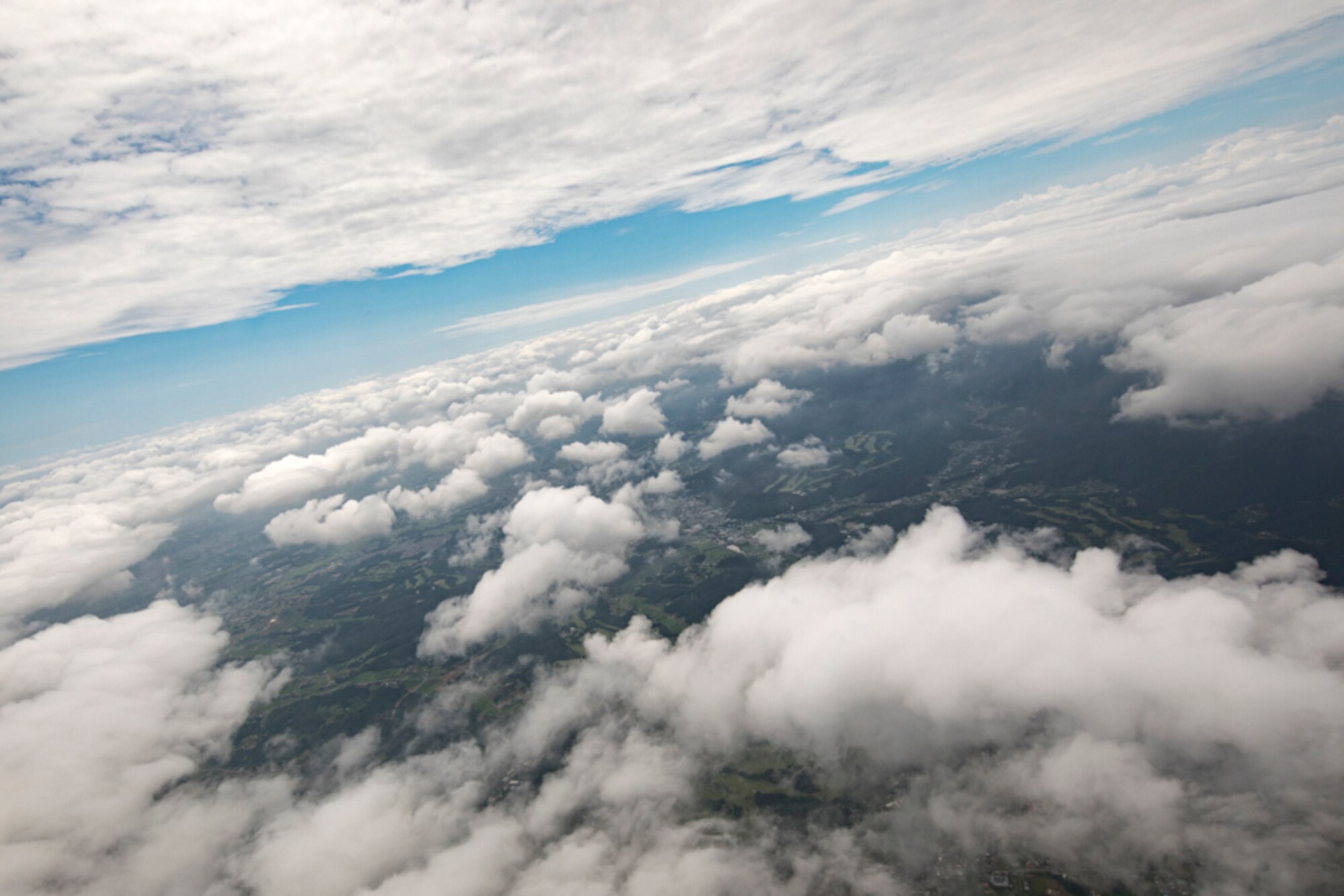 An aerial view of the Kanto Plain