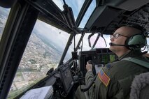 Lt. Col. Cuffman flies over the Kanto Plain
