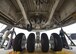A C-5M Super Galaxy’s nose landing gear undergoes a maintenance operations check July 28, 2017, at Dover Air Force Base, Del. Two C-5M nose landing gear malfunctions within a 60-day period during landings at Naval Air Station Rota, Spain, halted all Dover C-5M flight operations. (U.S. Air Force photo by Senior Airman Zachary Cacicia)