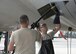 Maintainers connect a hydraulic hose to a C-5M Super Galaxy undergoing a nose landing gear maintenance operations check July 28, 2017, at Dover Air Force Base, Del. Maintenance Airmen from the Air Force’s three other C-5 bases travelled to Dover AFB to learn the processes undertaken here at Dover. (U.S. Air Force photo by Senior Airman Zachary Cacicia)