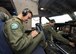 Capt. Gabriel Narvaez, 9th Airlift Squadron pilot, goes through preflight procedures prior to takeoff Aug. 2, 2017, at Dover Air Force Base, Del. Dover AFB is home to a fleet of 18 C-5Ms that provide Rapid Global Mobility. (U.S. Air Force photo by Senior Airman Zachary Cacicia)