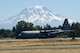 A U.S. Air Force C-130 Hercules with the 19th Airlift Wing, Little Rock Air Force Base, Ark., lands at Joint Base Lewis-McChord, Wash., July 31, 2017. More than 3,000 Airmen, Soldiers, Sailors, Marines and international partners converged on the state of Washington in support of Mobility Guardian. The exercise is intended to test the abilities of the Mobility Air Forces to execute rapid global mobility missions in dynamic, contested environments. Mobility Guardian is Air Mobility Command's premier exercise, providing an opportunity for the Mobility Air Forces to train with joint and international partners in airlift, air refueling, aeromedical evacuation and mobility support. (U.S. Air Force photo by Senior Airman Christopher Dyer)