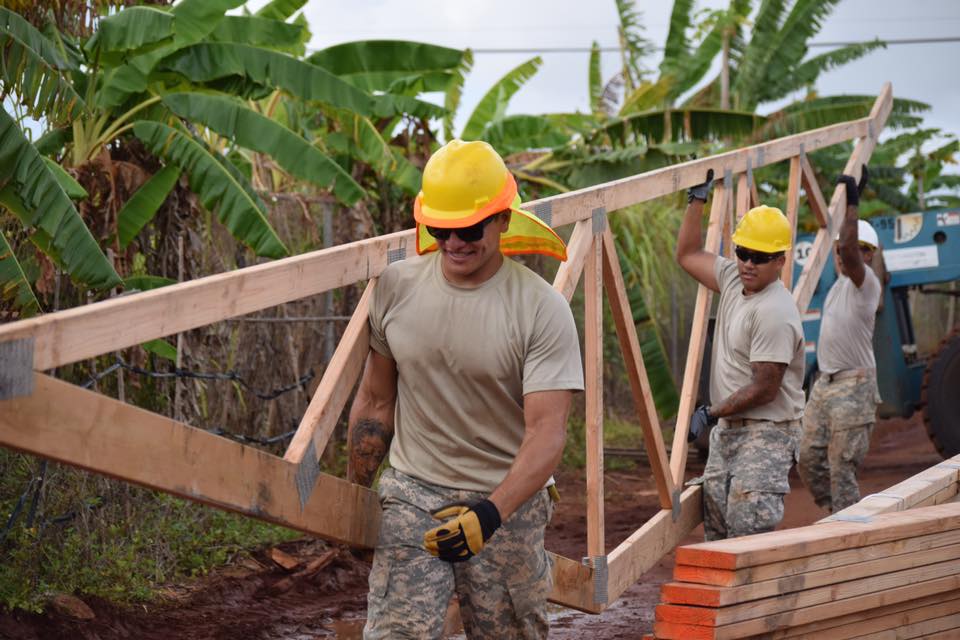 152nd CES working in Hawaii