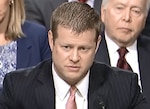 Ryan McCarthy testifies July 12, 2017 at his confirmation hearing before the Senate Armed Services Committee. He was confirmed as under secretary of the Army Aug. 1, 2017.