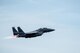 An F-15E Strike Eagle takes off in route to Hill Air Force Base, Utah, for exercise Combat Hammer, Aug. 4, 2017, at Seymour Johnson Air Force Base, North Carolina. Combat Hammer is a two-week long exercise for combat and weapons testing. (U.S. Air Force photo by Airman 1st Class Shawna L. Keyes)