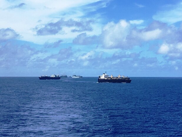 Prepositioning Force Ships Successfully Conduct Group Sail