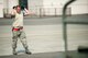 An Airman helps direct the C-17 Globemaster III during a Mobility Guardian Aeromedical Evacuation exercise mission on Joint Base Lewis-McChord Aug. 3. (U.S. Air Force photo by Staff Sgt. Daniel Liddicoet)