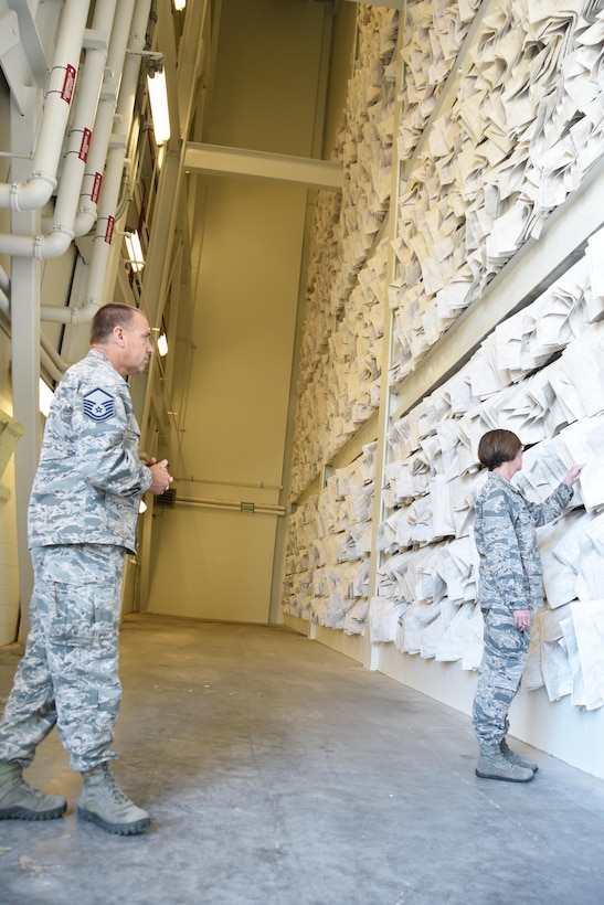 Col. Gretchen Wiltse, 4th Air Force Director of Logistics, Engineering and Force Protection, visited the Citizen Airmen of the 931st Air Refueling Wing, Aug. 4-5, 2017. Wiltse spent the days touring the 931 ARW and 22nd Air Refueling Wing facilities, meeting with Airmen and senior leaders, and discussing issues affecting total force and the Air Force Reserve. (U.S. Air Force photo by Tech. Sgt. Abigail Klein)