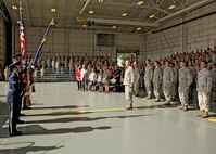 Col. Frank “Les” Bradfield III speaks to the audience.