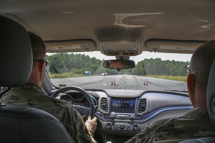 Army Reserve Soldiers sharpen driving skills during special training course