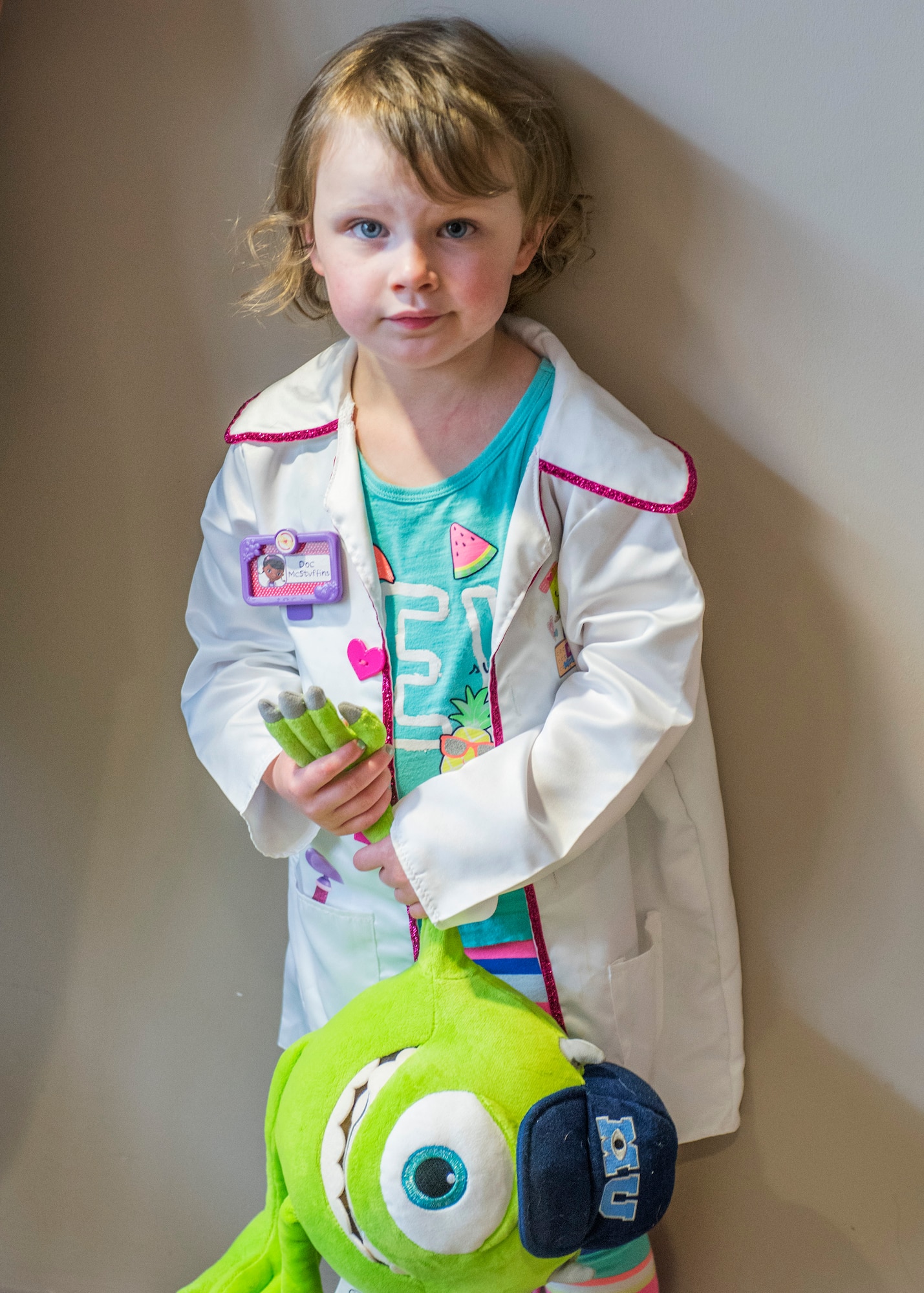 The 96th Medical Group's pediatric clinic hosted 127 children during their first Teddy Bear Clinic to educate them about hospital procedures and to demonstrate what they may expect if they need to see a doctor.