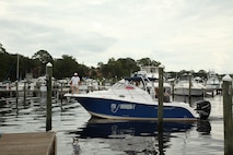 A boat carrying Juan “Bubba” Bush III, along with family and friends, returns