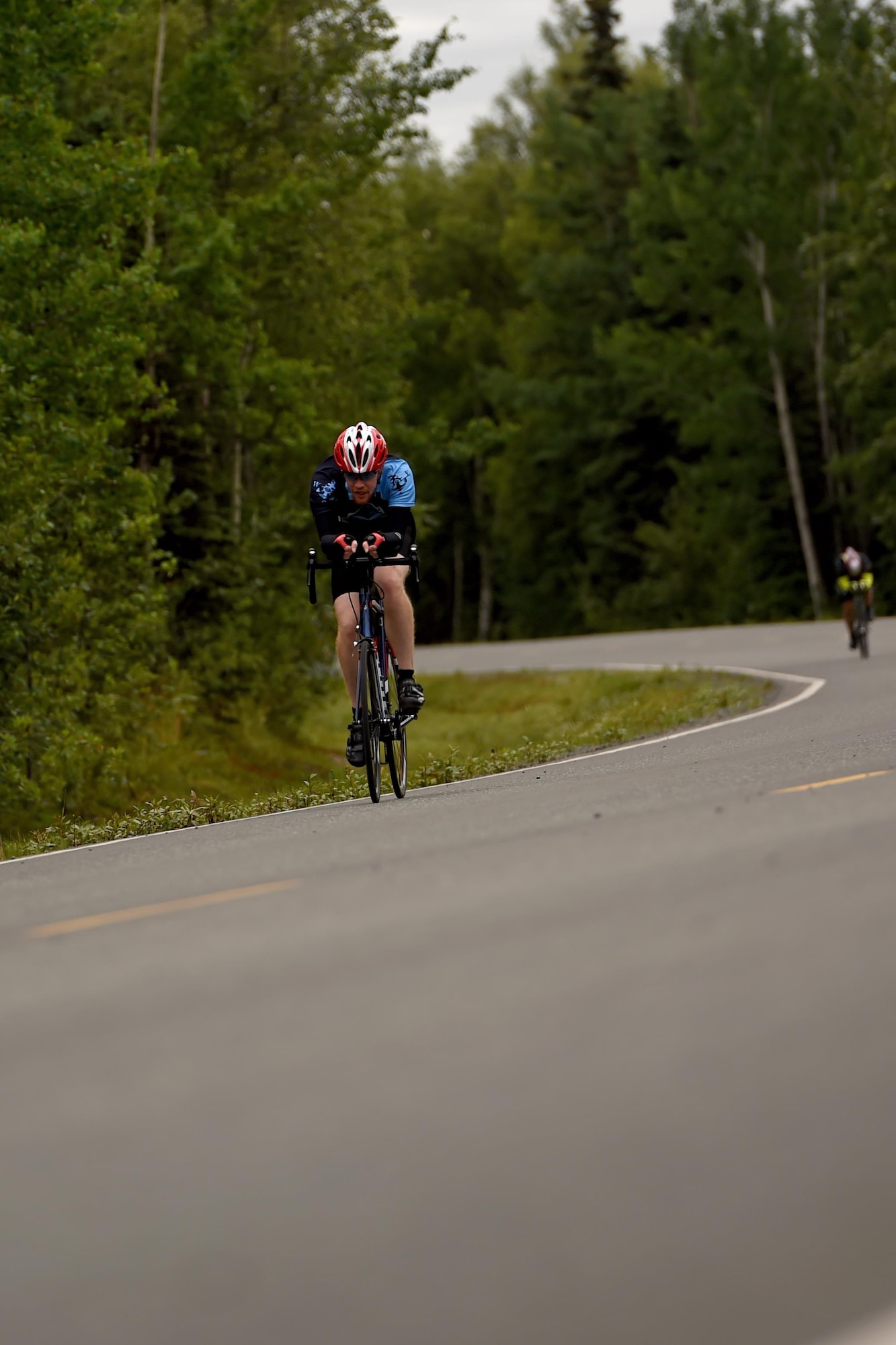 The Arctic Bicycle Club hosted a 10-mile time-trial race at the Moose Run Country Club at Joint Base Elmendorf-Richardson, Alaska, Aug. 3, 2017. For more than 15 years, the club has hosted road race events at JBER.