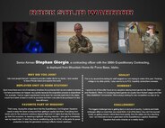 This week's Rock Solid Warrior is Senior Airman Stephan Giorgio