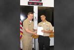 Sailor receives meritorious advancement at DLA Maritime Pearl Harbor