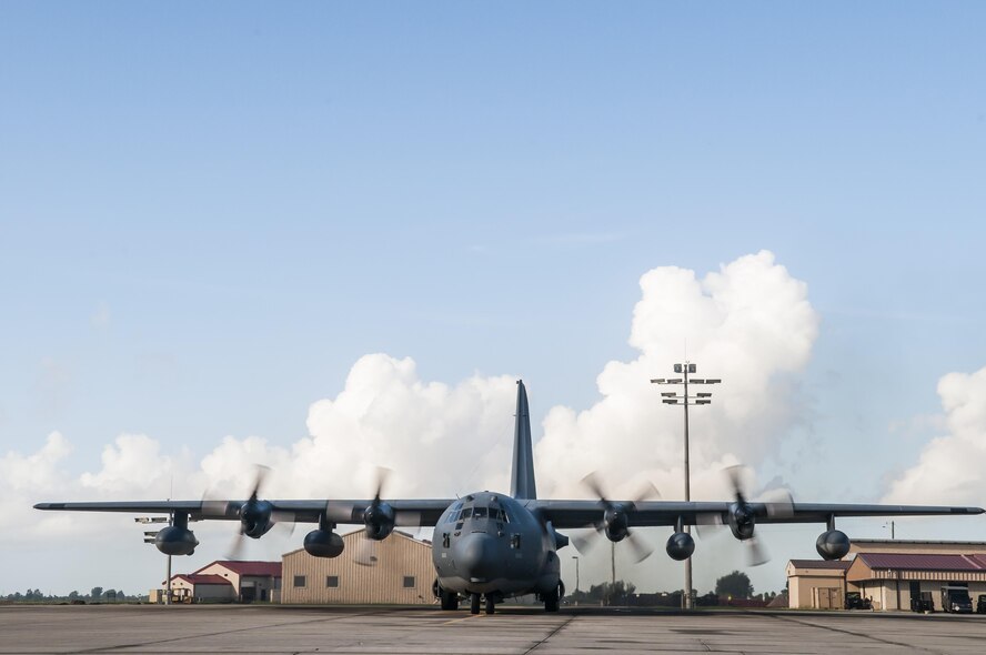 Aircrew aboard 920th Rescue Wing's HC-130N King 30, prepare the aircraft for its final flight Aug. 7, 2017 at Patrick Air Force Base, Florida. The plane is set to be decommissioned at Davis-Monthan AFB, New Mexico. (U.S. Air Force photo/Staff Sgt. Jared Trimarchi)